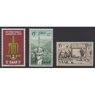 Buy this set of stamps of Saar of the year 1956 (Nb 350/352).