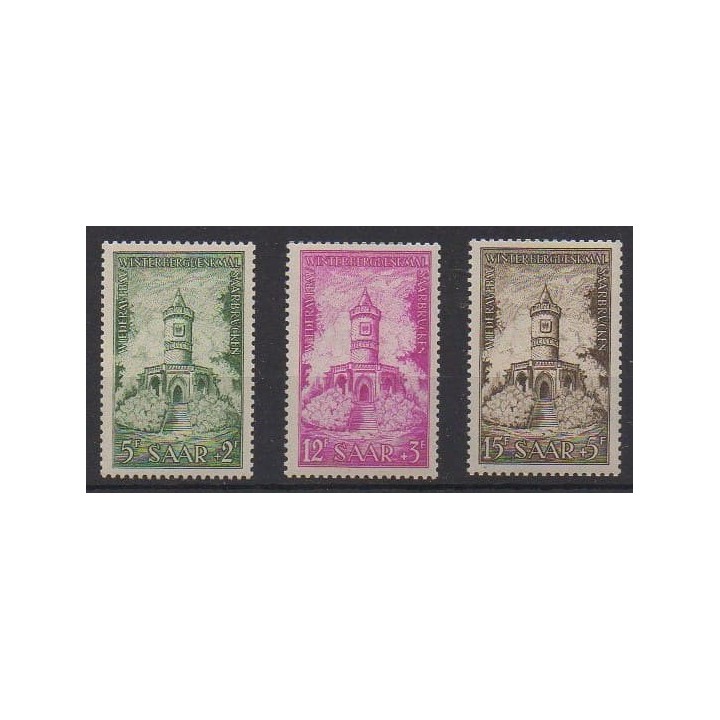 Buy this set of stamps of Saar of the year 1956 (Nb 355/357).