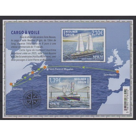 Saint-Pierre and Miquelon - 2025 - Nb F1359 - Boats
