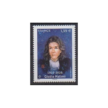 France - Poste - 2025 - Gisèle Halimi - Célébrités