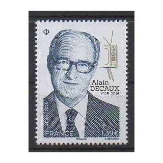 Acheter ce timbre de France de l'année 2025 (Alain Decaux).