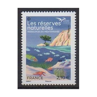 Buy this stamp of France of the year 2025 (Les réserves naturelles).