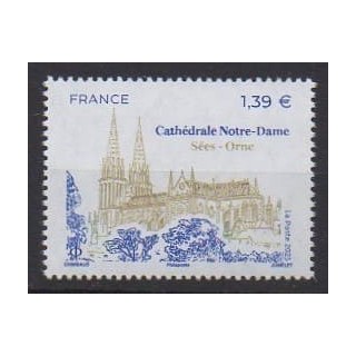 Buy this stamp of France of the year 2025 (Cathédrale Notre-Dame).