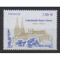 France - Poste - 2025 - No 5889 - Églises