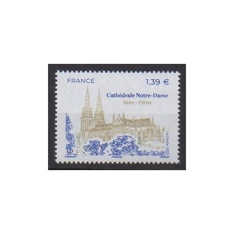 France - Poste - 2025 - No 5889 - Églises
