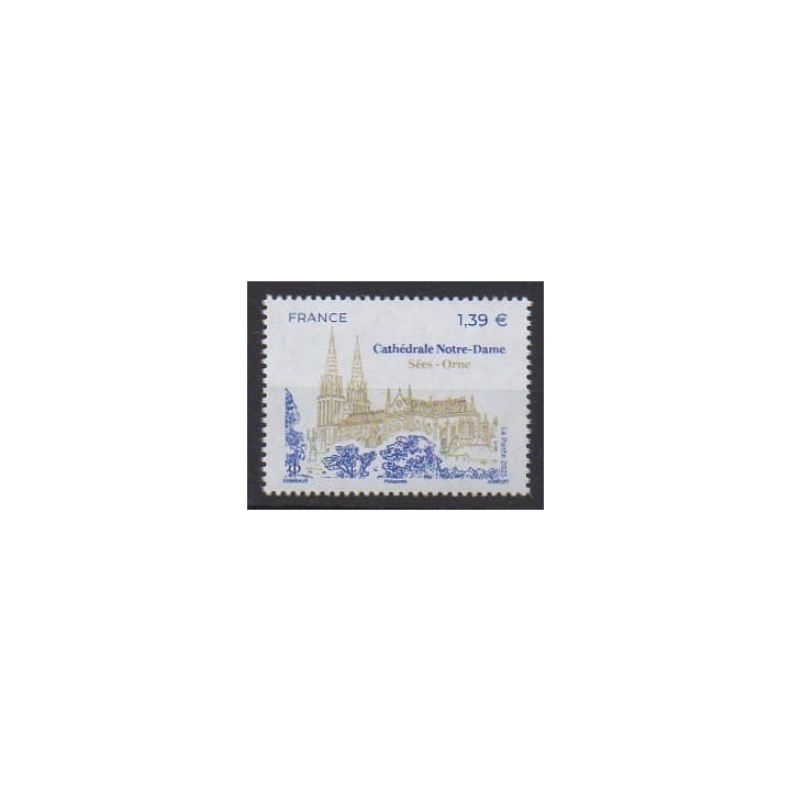Acheter ce timbre de France de l'année 2025 (Cathédrale Notre-Dame).