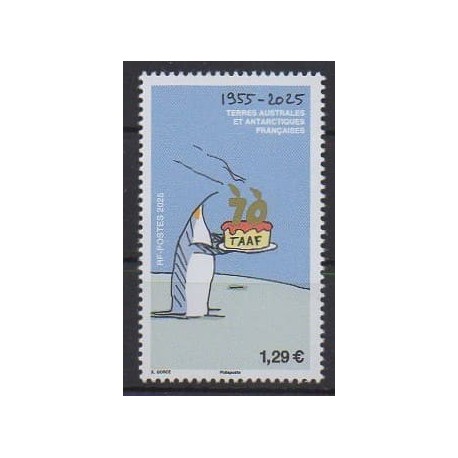 French Southern and Antarctic Territories - Post - 2025 - 70 ans des TAAF - Various Historics Themes