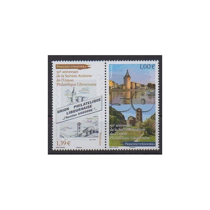 Buy this set of stamps of French Andorra of the year 2025 (Nb 924/925).