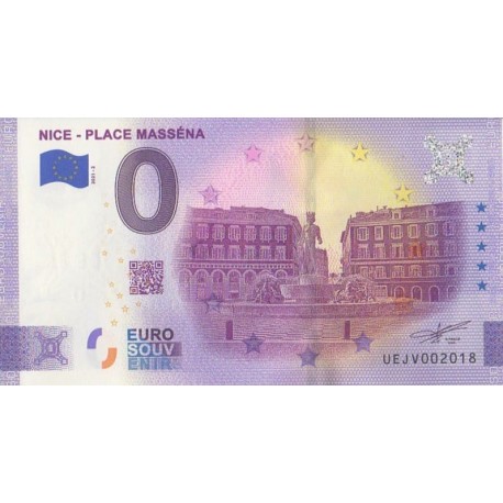 Billet souvenir - 06 - Nice - Place Masséna - 2021-2