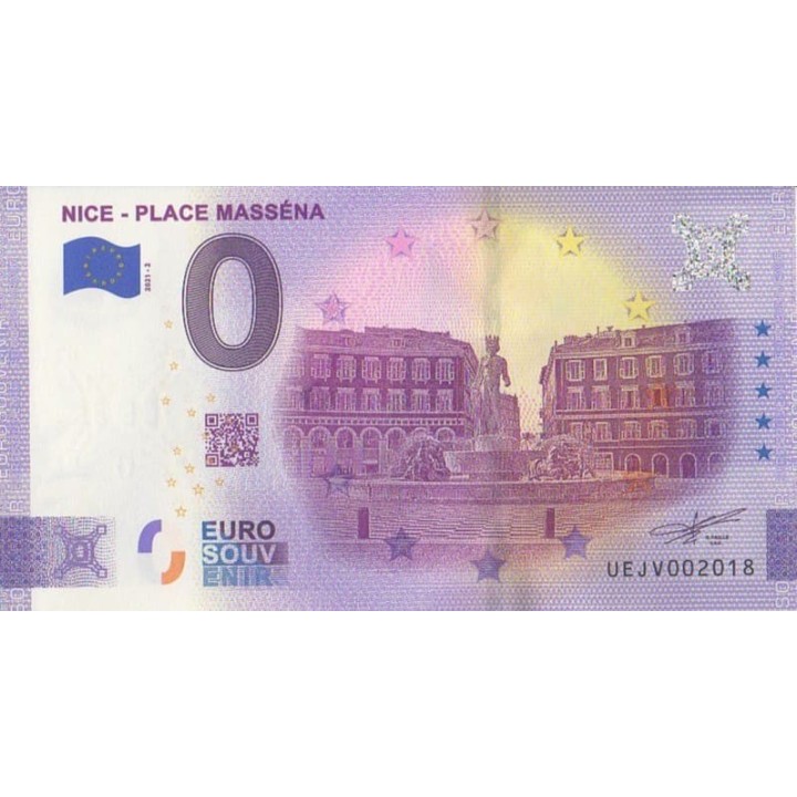 Euro banknote memory - 2021 - Nice - Place Masséna - (Alpes-Maritimes)