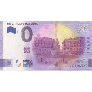 Billet souvenir touristique - 2021-2 - Nice - Place Masséna - (Alpes-Maritimes)