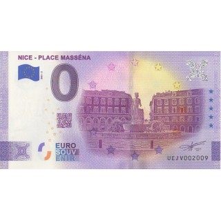 Billet souvenir touristique - 2021-2 - Nice - Place Masséna - (Alpes-Maritimes)