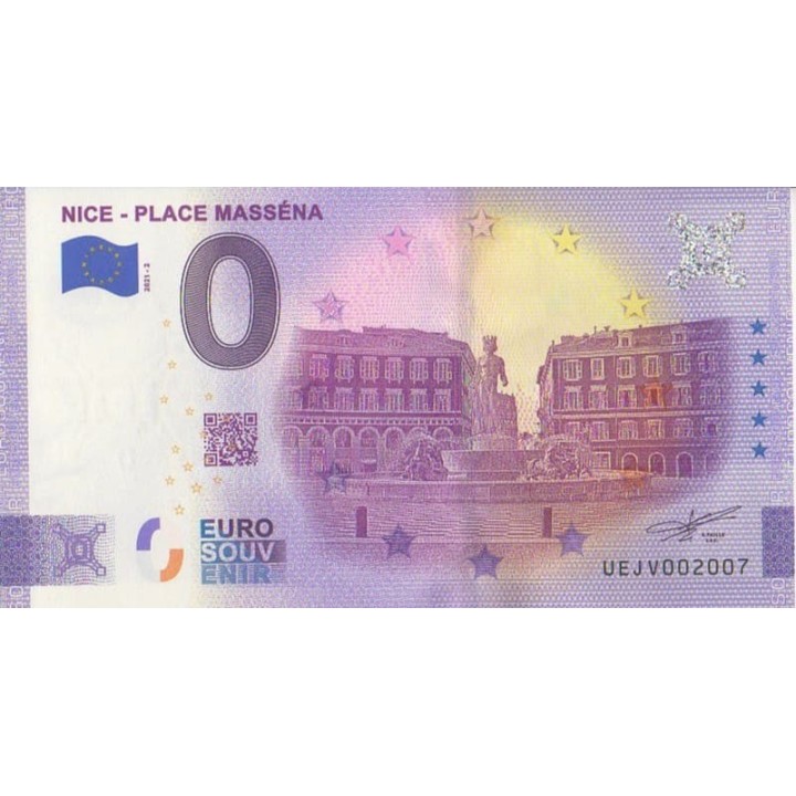 Euro banknote memory - 2021 - Nice - Place Masséna - (Alpes-Maritimes)
