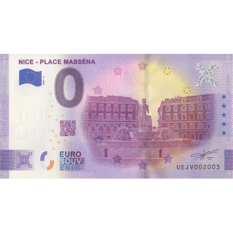 Euro banknote memory - 06 - Nice - Place Masséna - 2021-2