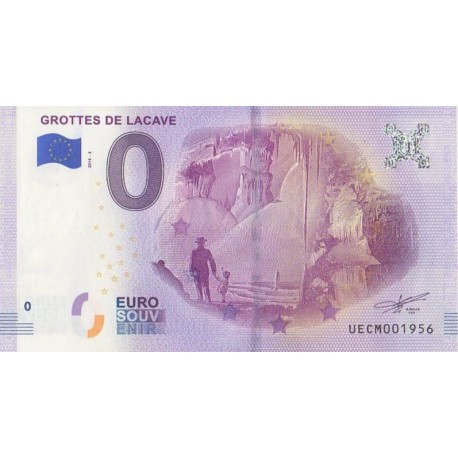 Euro banknote memory - 46 - Grottes de Lacave - 2018-2 - Nb 1956