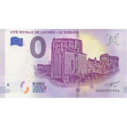 Euro banknote memory - 37 - Cité royale de Loches - Le donjon - 2019-1 - Nb 1956
