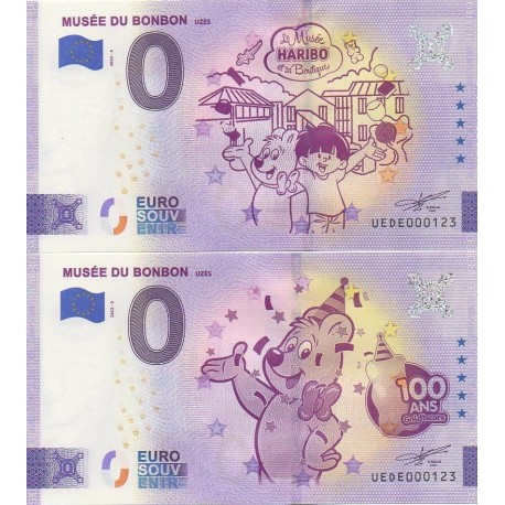 Billet souvenir - 30 - Musée du Bonbon et 100 ans - Mêmes numéros - 2022-4 - No 123