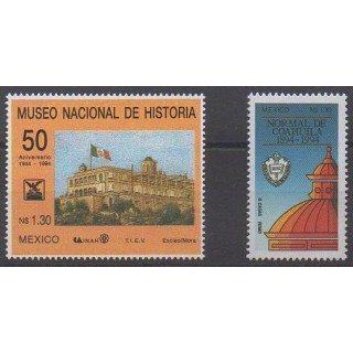 Buy this set of stamps of Mexico of the year 1994 (Nb 1591/1592).