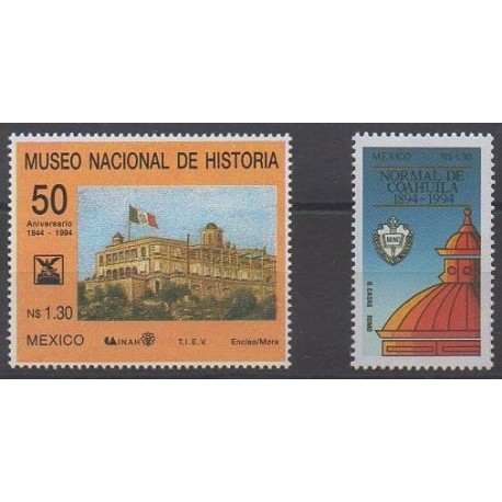 Mexique - 1994 - No 1591/1592 - Monuments