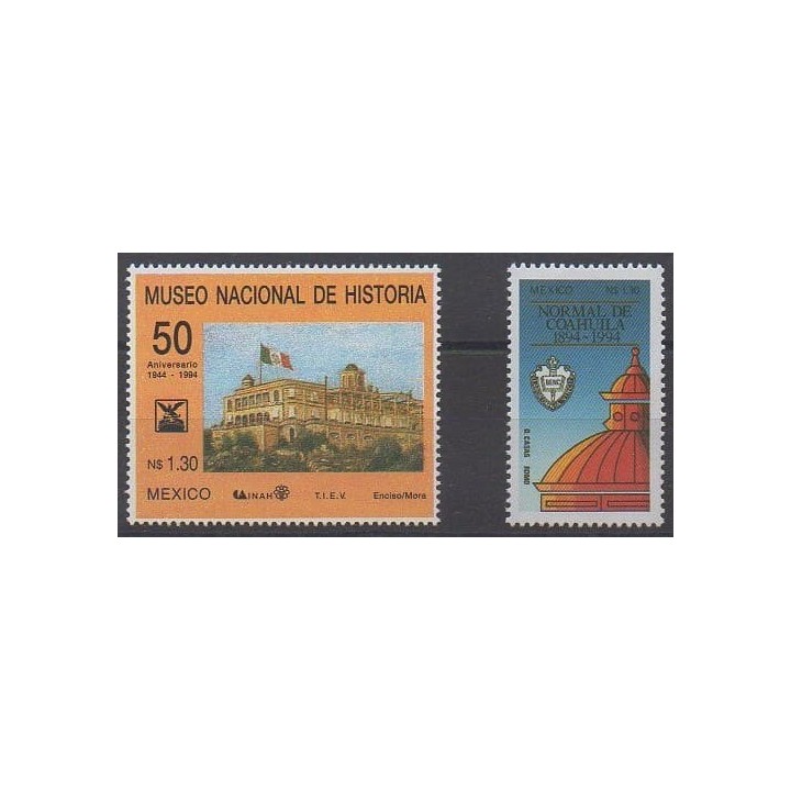 Buy this set of stamps of Mexico of the year 1994 (Nb 1591/1592).