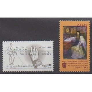 Acheter cette série de timbres du Mexique de l'année 1995 (No 1597/1598).