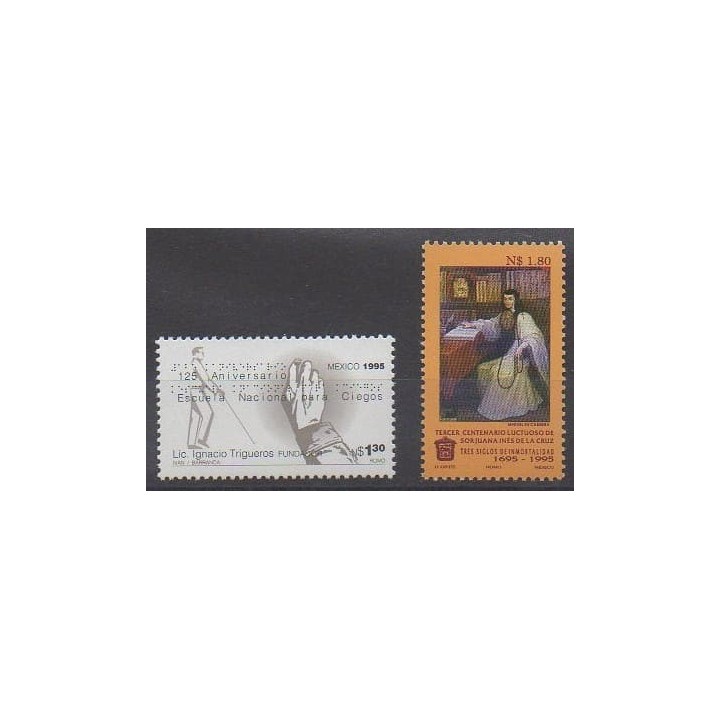 Acheter cette série de timbres du Mexique de l'année 1995 (No 1597/1598).