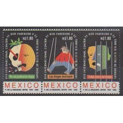 Mexique - 1995 - No 1617/1619 - Santé ou Croix-Rouge