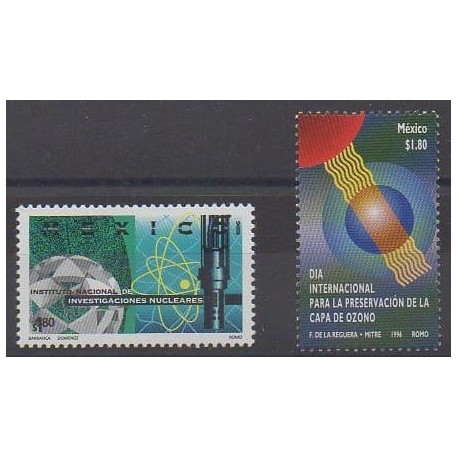 Mexique - 1996 - No 1721/1722 - Sciences et Techniques - Environnement