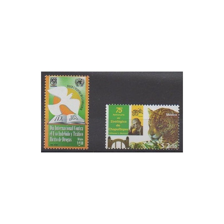 Acheter cette série de timbres du Mexique de l'année 1998 (No 1794/1795).