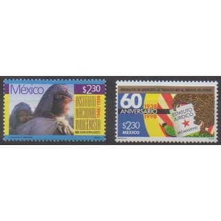 Acheter cette série de timbres du Mexique de l'année 1998 (No 1849/1850).