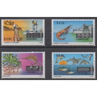 Acheter cette série de timbres du Mexique de l'année 1998 (No 1853/1856).