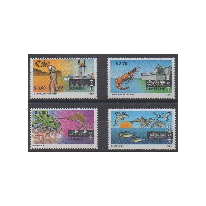 Acheter cette série de timbres du Mexique de l'année 1998 (No 1853/1856).