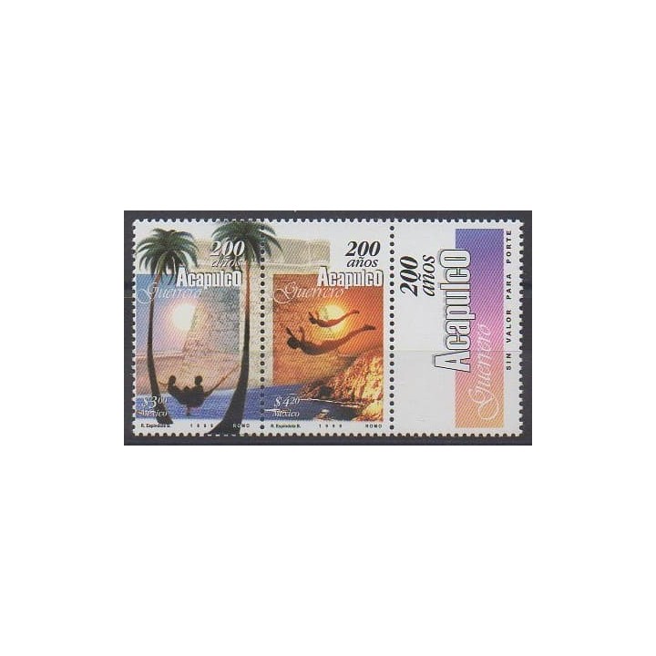 Buy this set of stamps of Mexico of the year 1999 (Nb 1859/1860).