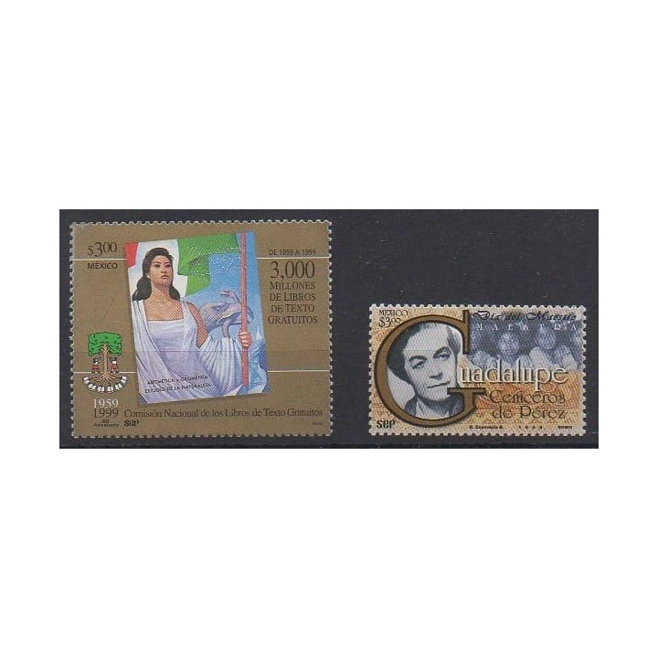 Buy this set of stamps of Mexico of the year 1999 (Nb 1863/1864).