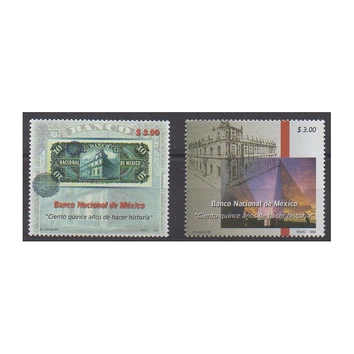 Buy this set of stamps of Mexico of the year 1999 (Nb 1869/1870).