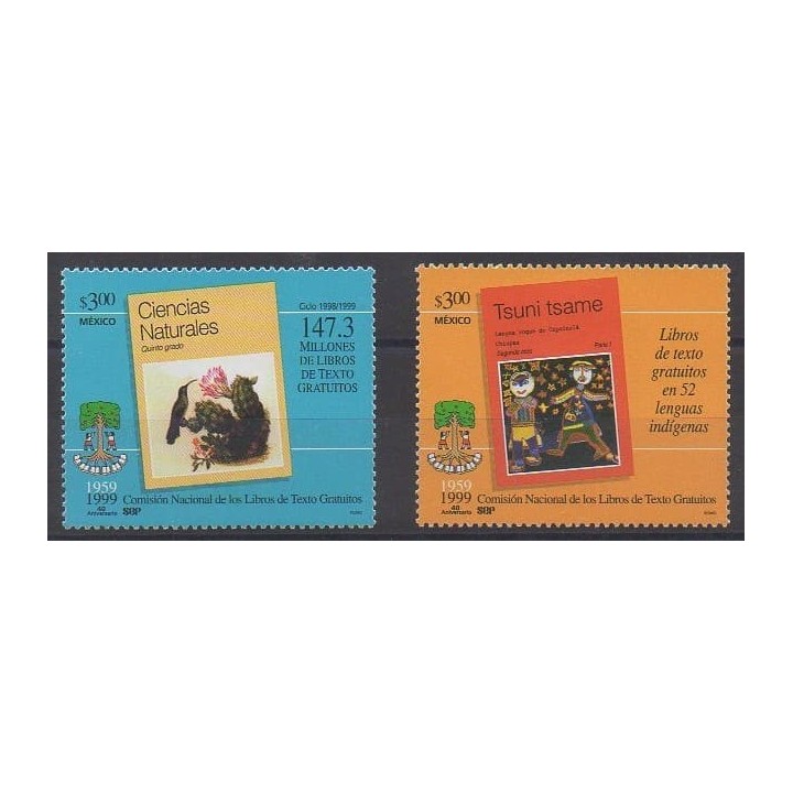 Buy this set of stamps of Mexico of the year 1999 (Nb 1895/1896).