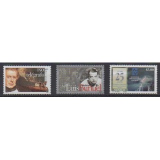 Acheter cette série de timbres du Mexique de l'année 2000 (No 1940/1942).