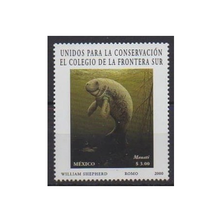 Mexico - 2000 - Nb 1949 - Endangered species - WWF - Mamals