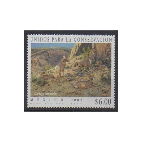 Mexico - 2002 - Nb 1975 - Endangered species - WWF - Mamals