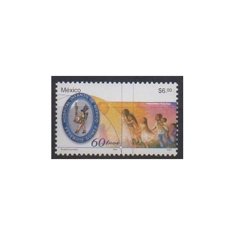 Mexique - 2003 - No 2037 - Santé ou Croix-Rouge - Enfance