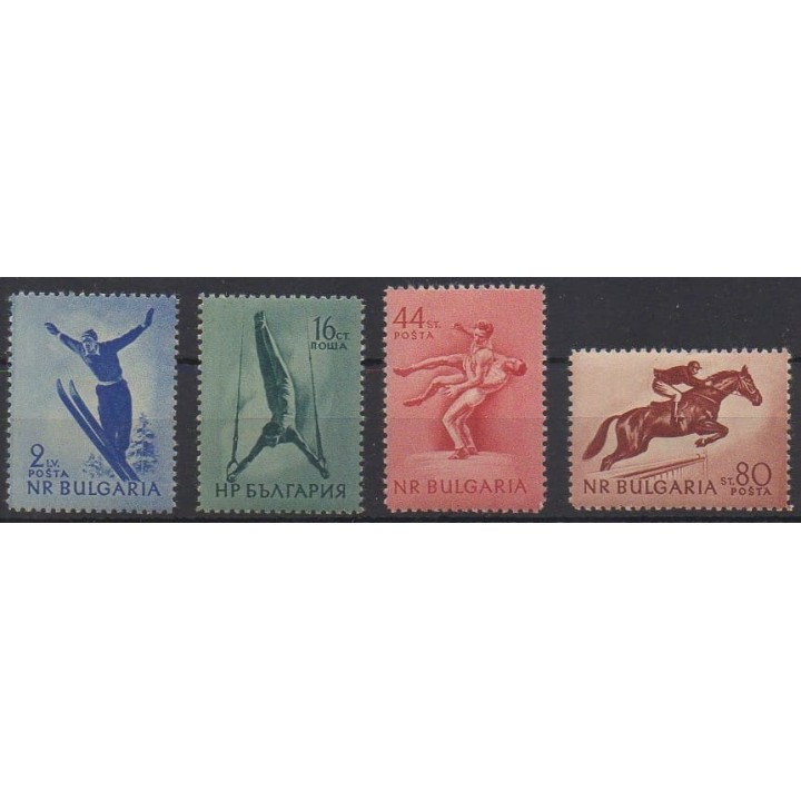 Acheter cette série de timbres de Bulgarie de l'année 1954 (No 799/802). - Neuf avec charnière