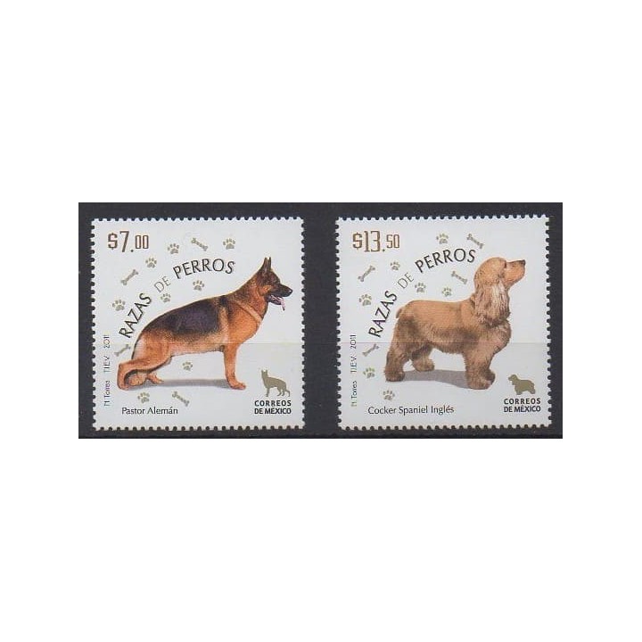 Acheter cette série de timbres du Mexique de l'année 2011 (No 2646/2647).