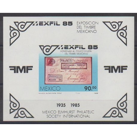 Mexico - 1985 - Nb BF28 - Exhibition - Philately