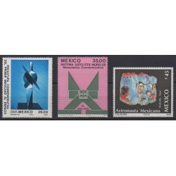 Mexique - 1985 - No 1134/1136 - Espace - Art