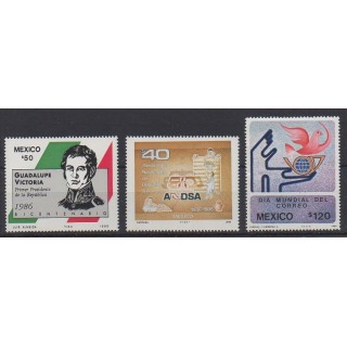 Buy this set of stamps of Mexico of the year 1986 (Nb 1166/1168).