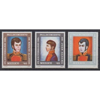 Acheter cette série de timbres du Mexique de l'année 1986 (No 1157/1159).