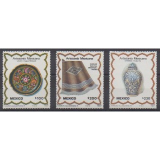 Acheter cette série de timbres du Mexique de l'année 1987 (No 1186/1188).