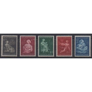 Buy this set of stamps of Netherlands of the year 1944 (Nb 413/417).