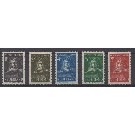 Pays-Bas - 1941 - No 387/391 - Enfance