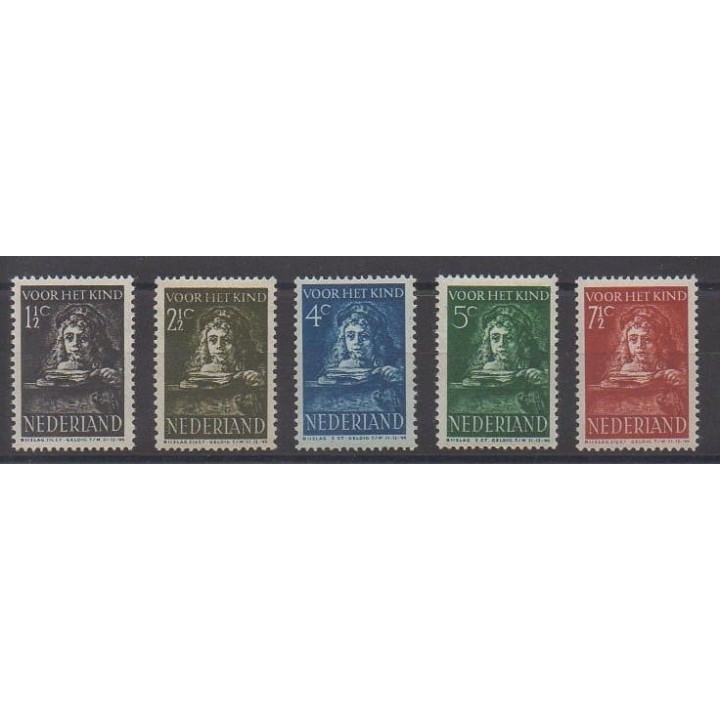 Acheter cette série de timbres des Pays-Bas de l'année 1941 (No 387/391).